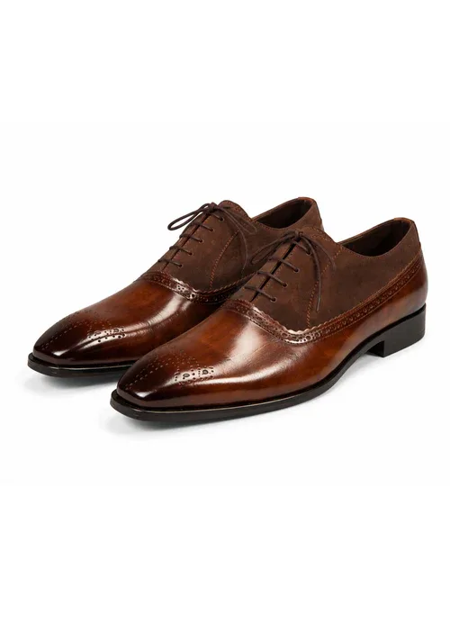 Wooden Patina Leather Formal Shoe