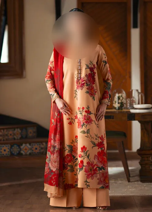Kaif Printed with Handwork 3pc