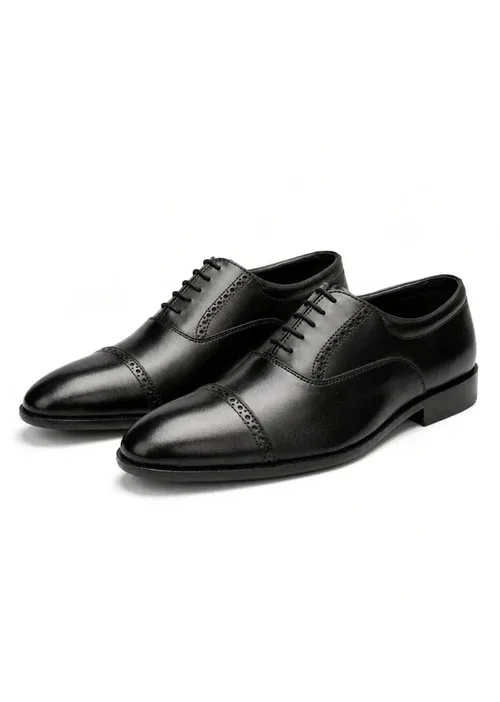 Black Brogue Leather Formal