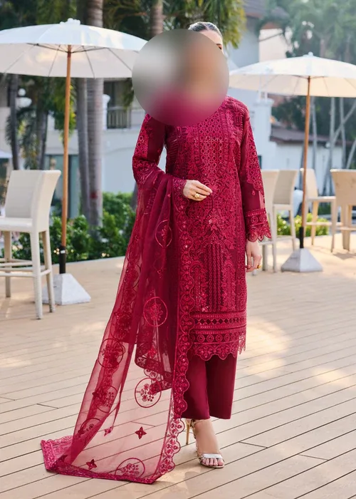 Garnet Lattice 3-Piece Suit