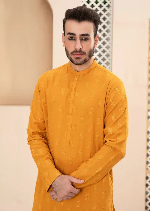 Mustard Kurta Pajam