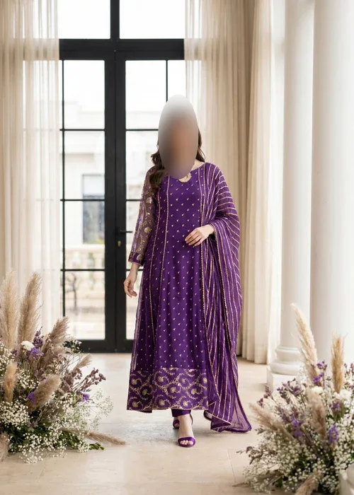 Kashish Purple 3 Piece